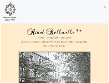 Tablet Screenshot of hotel-lamalou.com